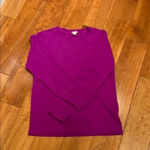 J.Crew Factory purple/pink crew neck sweater